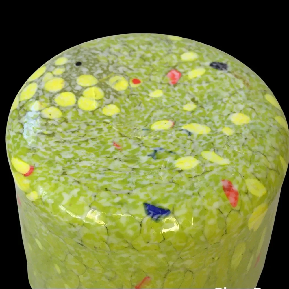 Vintage Barovier & Toso Millefiori Vase Goti De Fornasa Hand-Blown‎ 5.5” tall